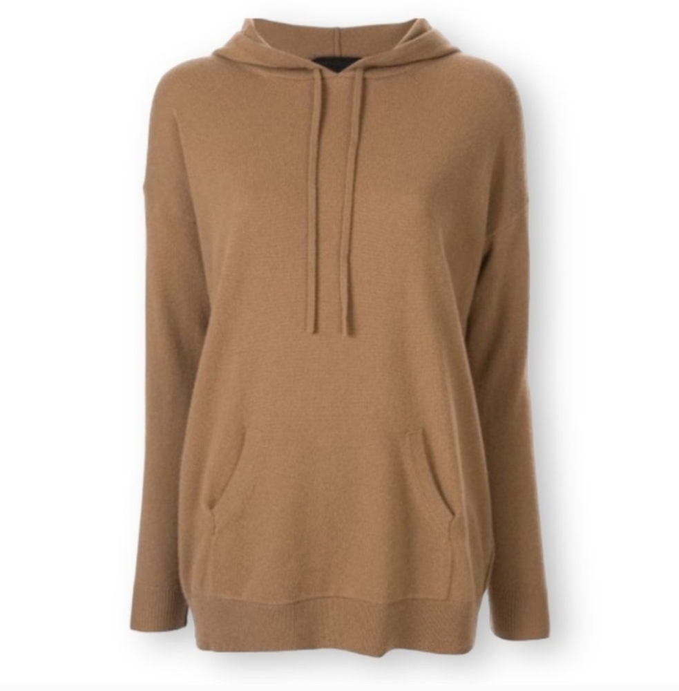 NILI LOTAN SELMA HOODED CASHMERE SWEATER CAMEL S‎ - Picture 8 of 11